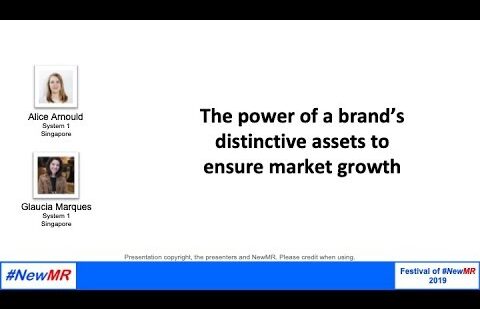 The power of a brand’s distinctive assets to ensure market growth