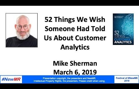 52 Things We Wish Someone Had Told Us About Customer Analytics