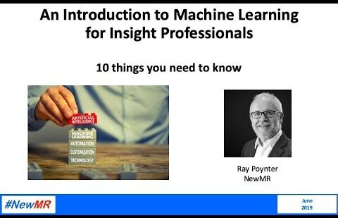 An Introduction to Machine Learning for Insight Professionals