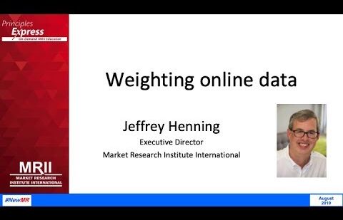 How to weight online data