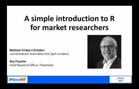A Simple Introduction to R for Market Researchers