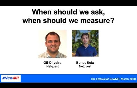 When should we ask, when should be measure?