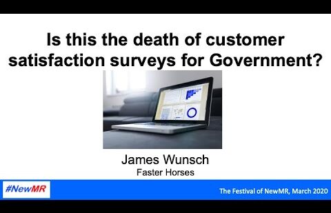 Is this the death of customer satisfaction surveys for Government?