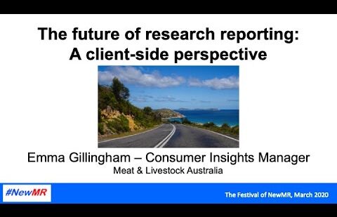 The future of research reporting – A client-side perspective