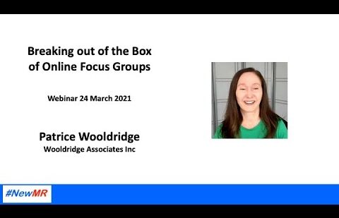Raising the Bar for Online Focus Groups