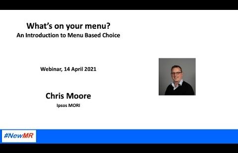 What’s on the Menu? An Introduction to Menu Based Choice