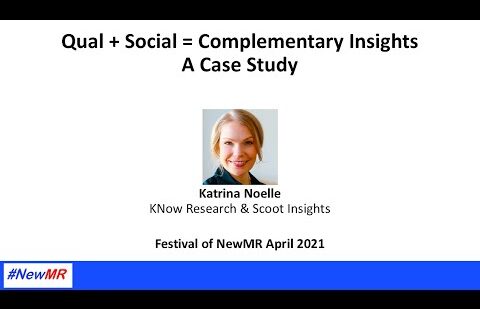 Qual + Social = Complementary Insights, A Case Study