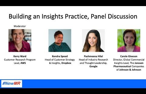 Building an Insights Practice: a Panel Discussion