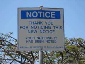 Amusing sign