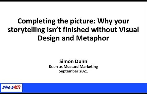 Completing the Picture: Why your Storytelling isn’t finished without Visual Design and Metaphor