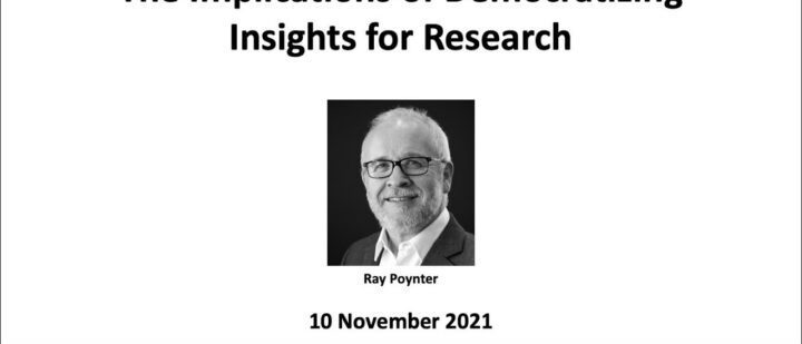 The Implications of Democratising Insights for Research