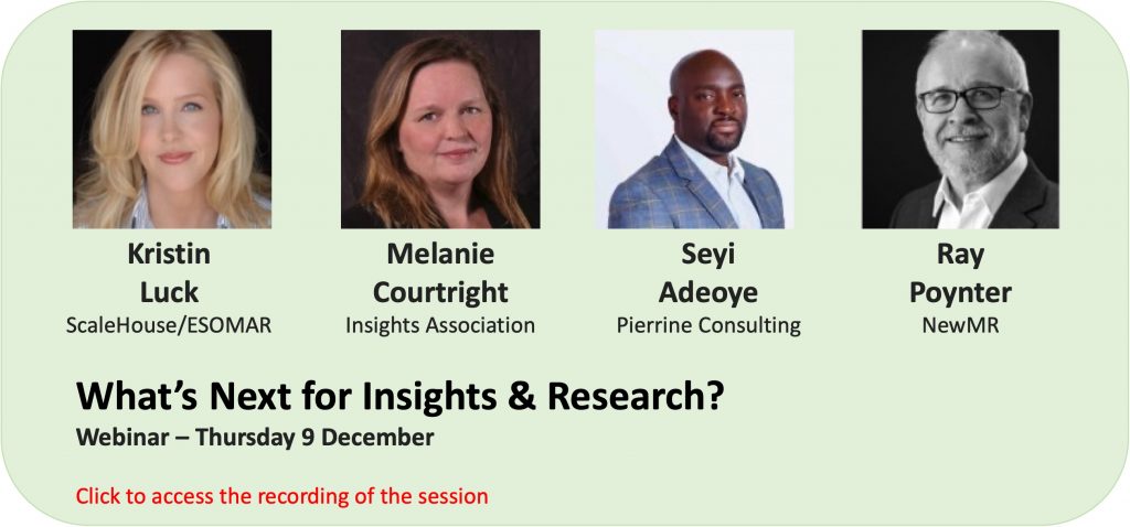 Recording of What's Next #NewMR webinar
