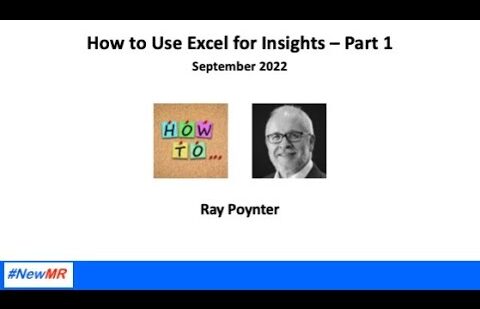 How to use Excel for Insights- Part 1