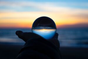 Globe suggesting the future