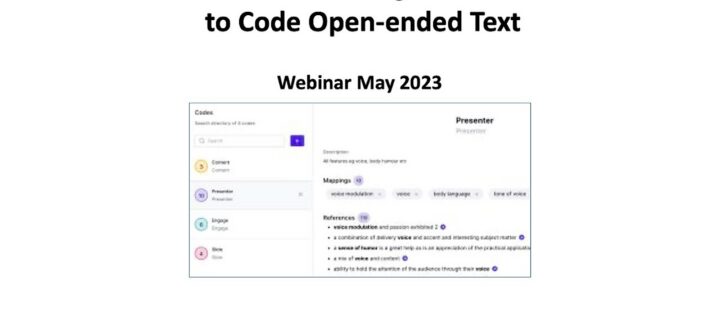 An Introduction to using Word Cloud Plus to code open-ended text