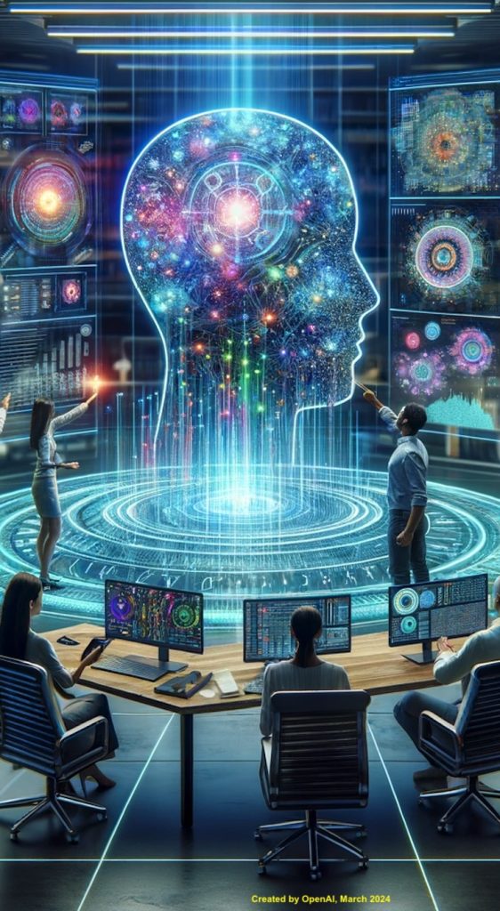 Image conveying the supercharging of Qual via AI