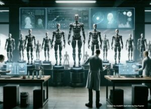 Image implying the creation of synthetic data