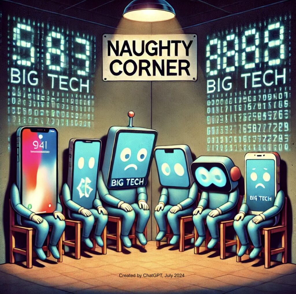 Tech in the naughty corner