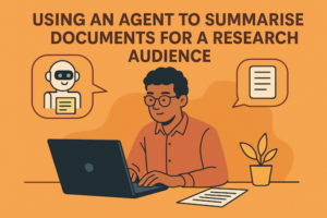 Using an Agent to Summarise a Document