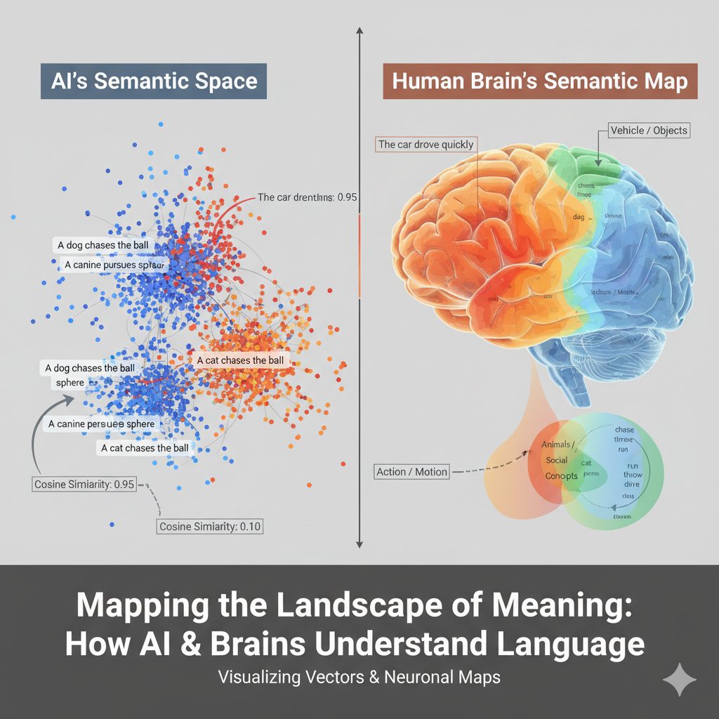 Hpw brains and AI process text