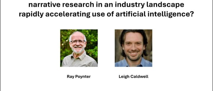 What is the future of behavioural science and narrative research in an industry landscape rapidly accelerating use of artificial intelligence
