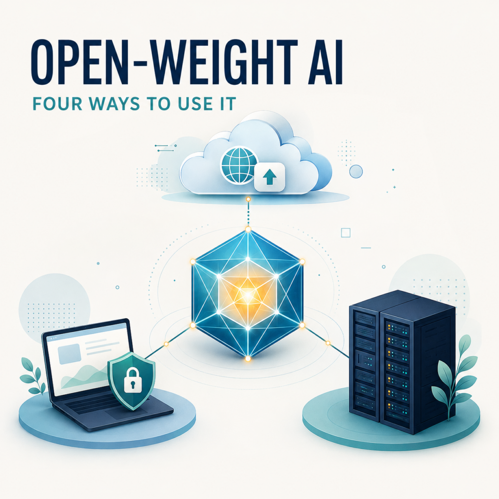 Open Weight AI - 4 ways to use it